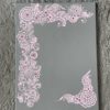 Intricate Henna Design with Name | 40x30 cm