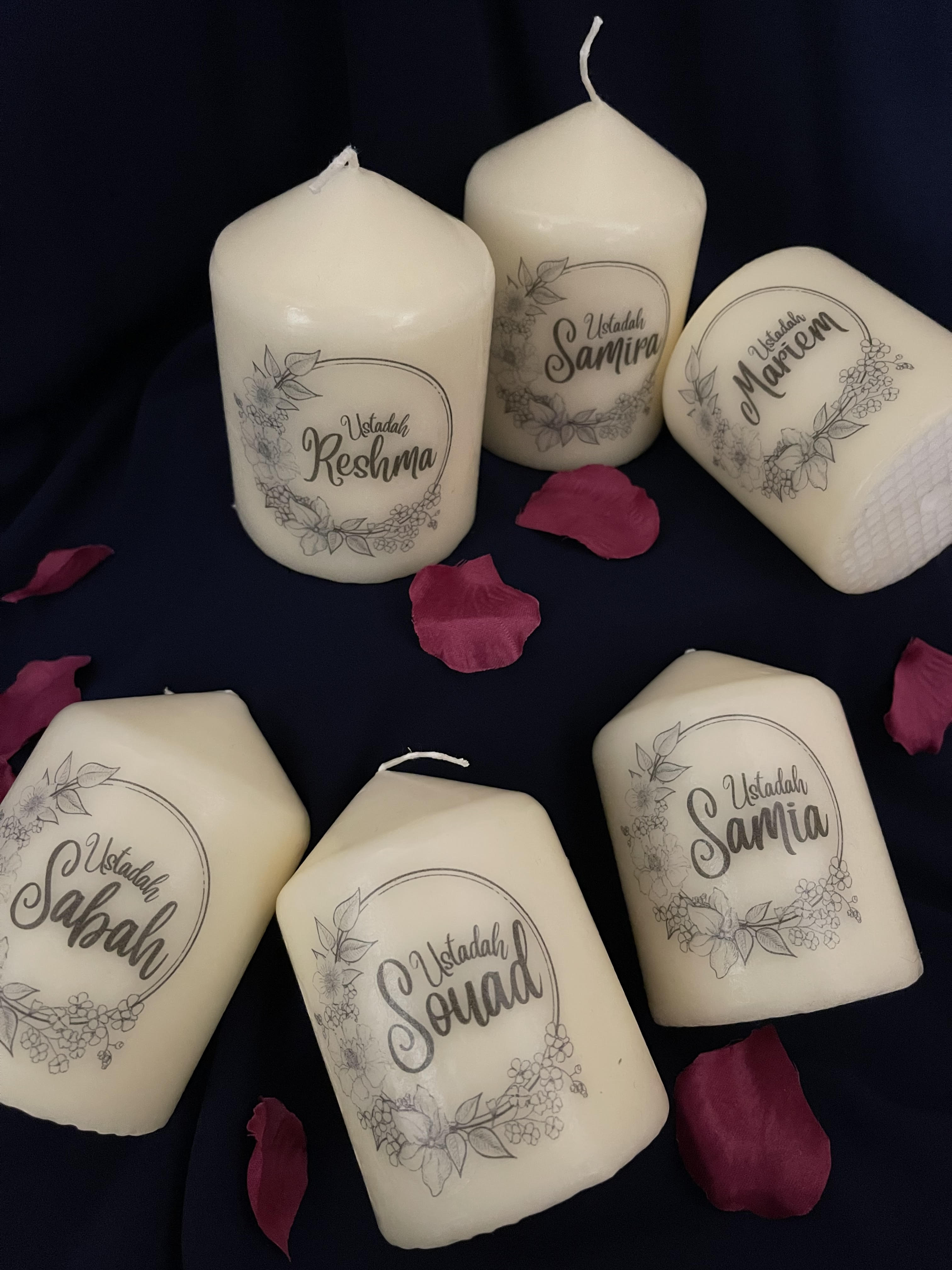 Personalised Pillar Candle