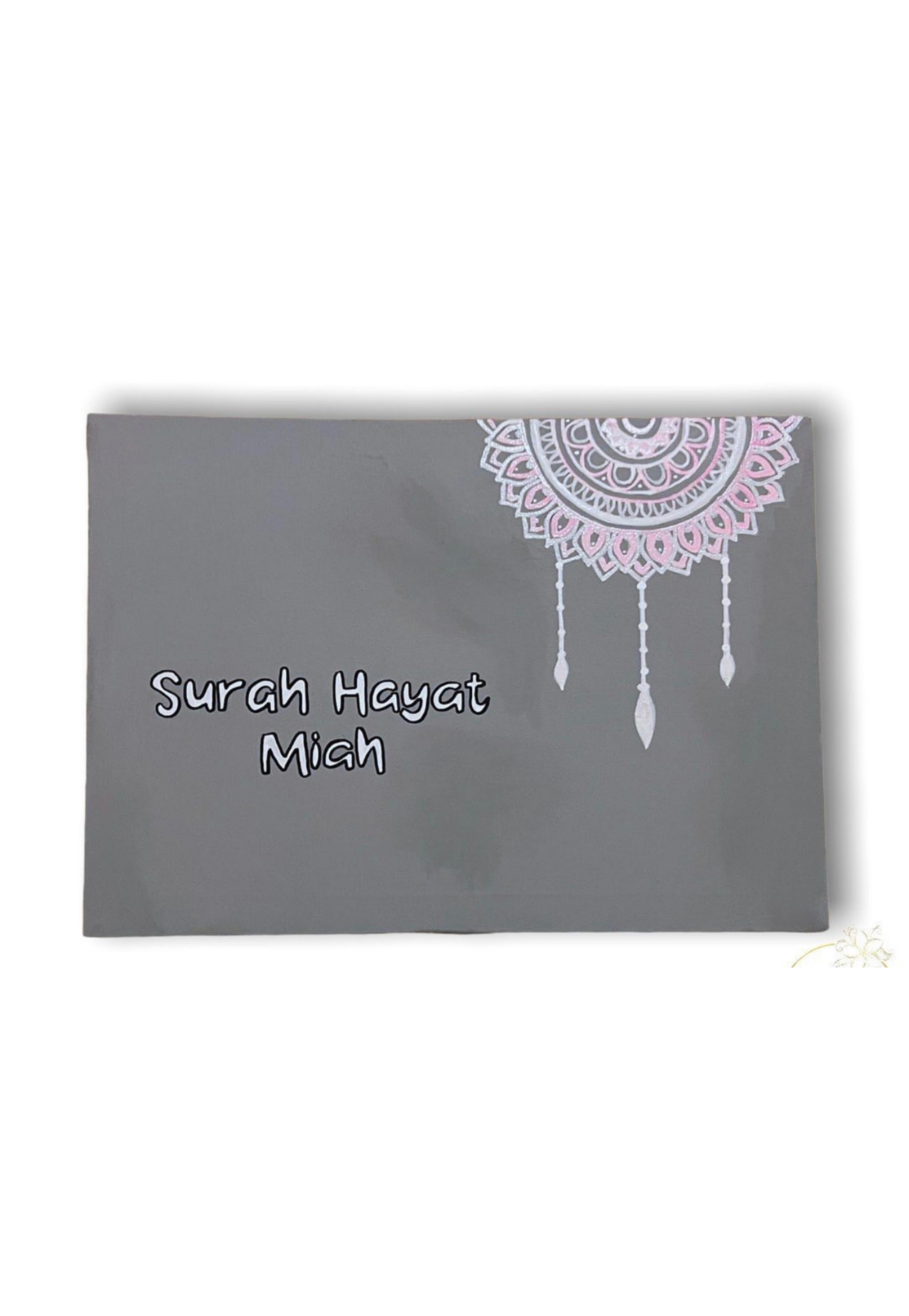 Personalised Name Mandala Canvas