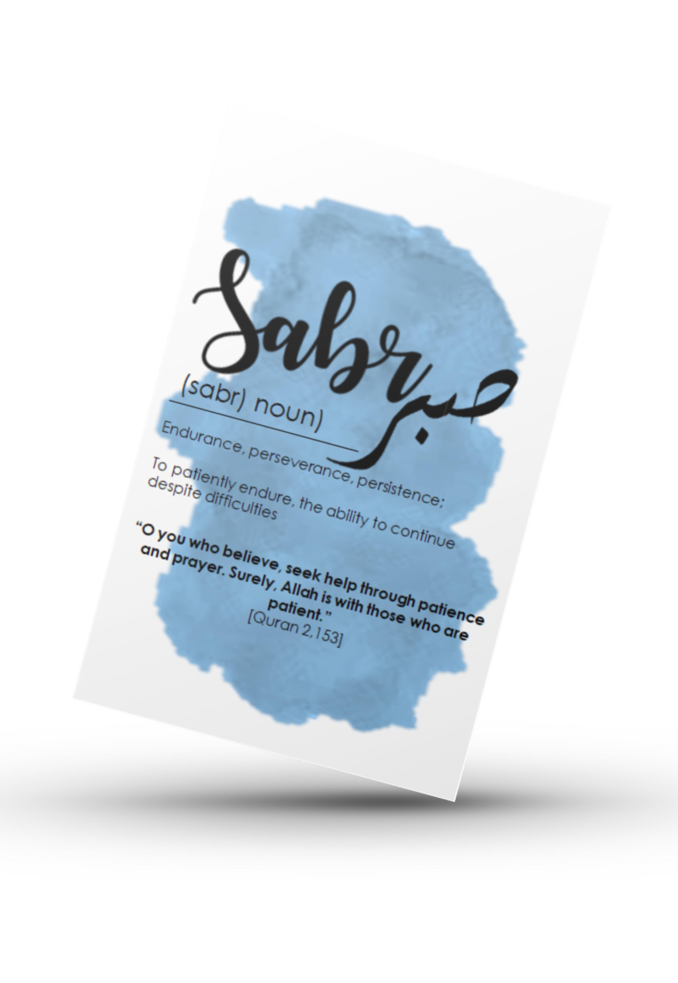 Sabr Definition | Print ONLY