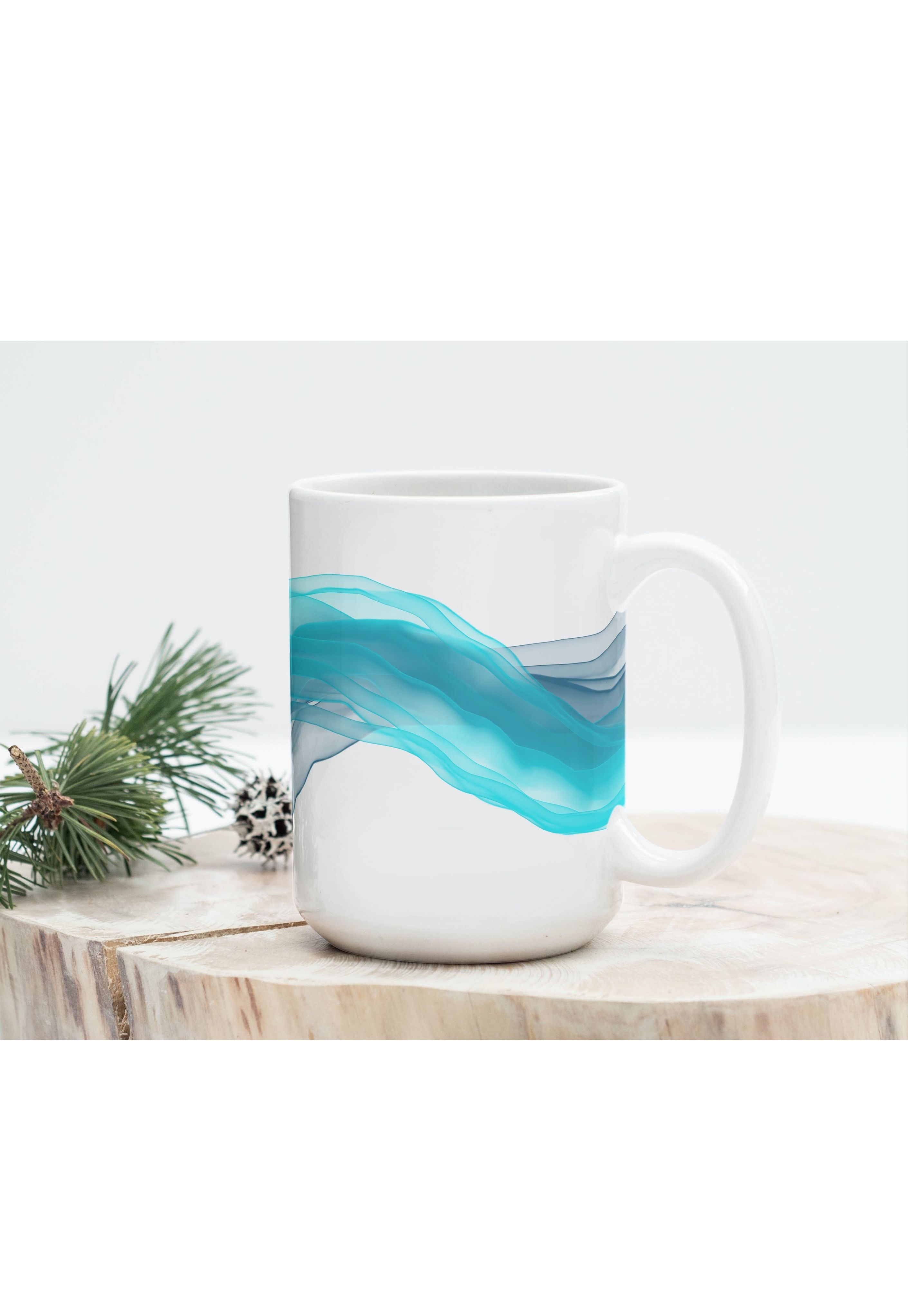 Personalised English Wispy Ribbon Mug | 11oz