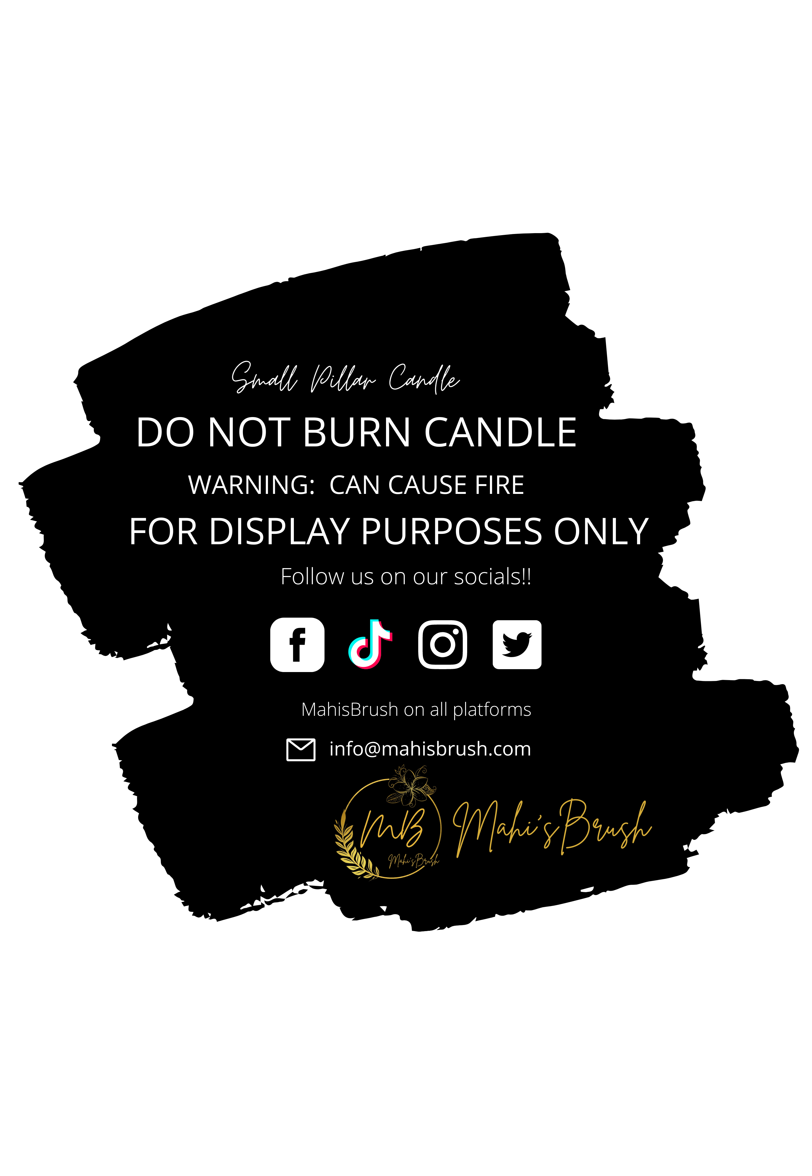 Personalised Pillar Candle