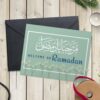 "Welcome Oh Ramadan" Card | Mint Green