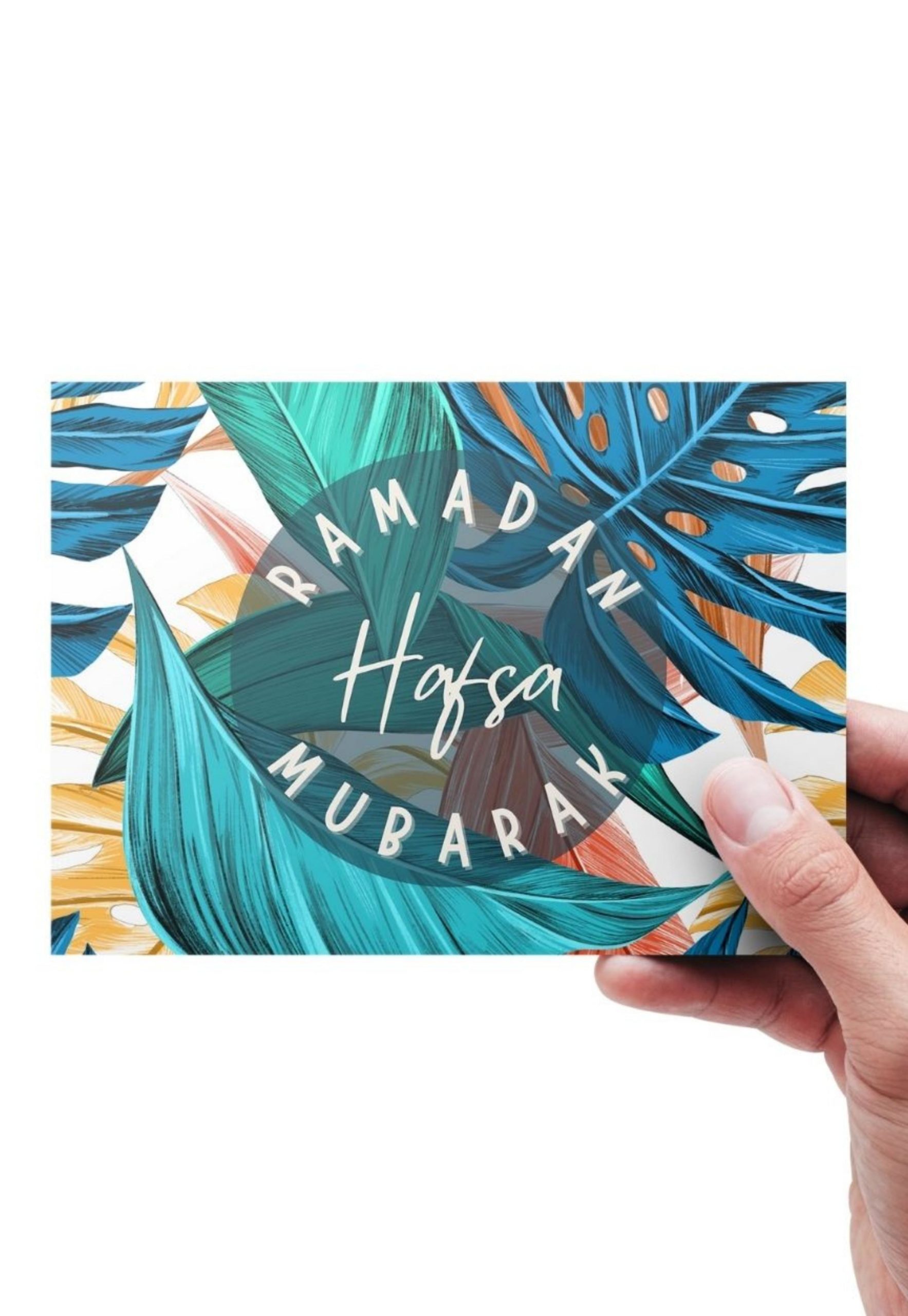 Personalised 'Ramadan Mubarak' Card