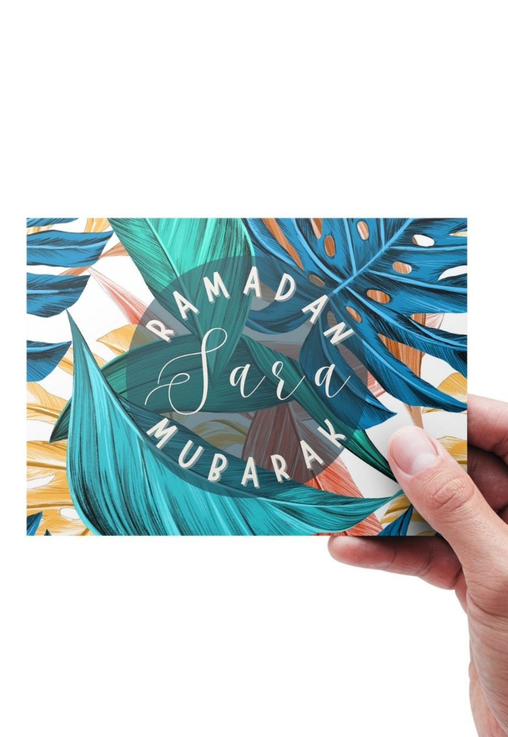 Personalised 'Ramadan Mubarak' Card