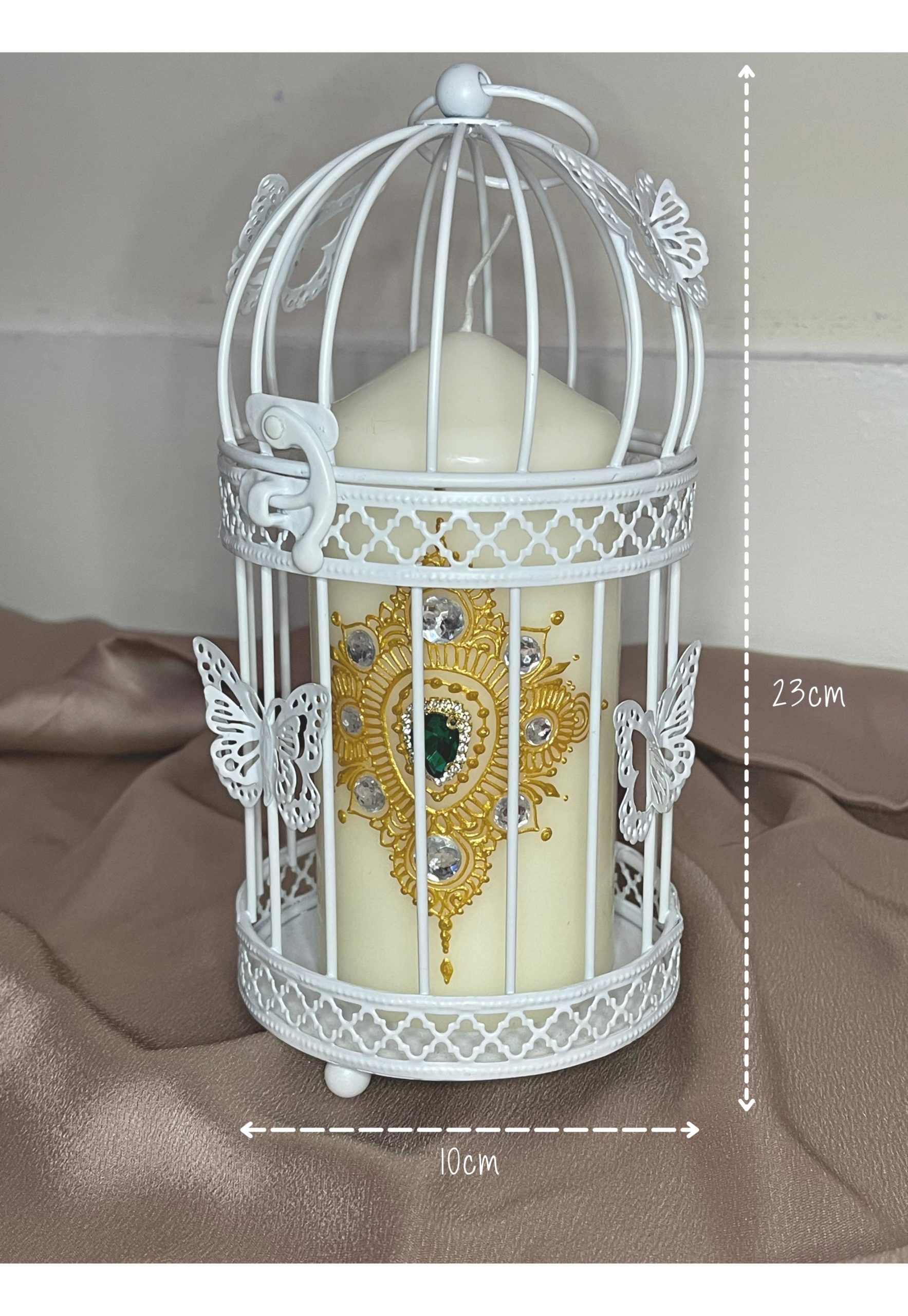 Birdcage with Simple Henna Candle