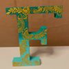 Ombré Henna Designed Wooden A-to-Z Alphabets | 13cm