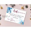 Blue Floral Eid Card