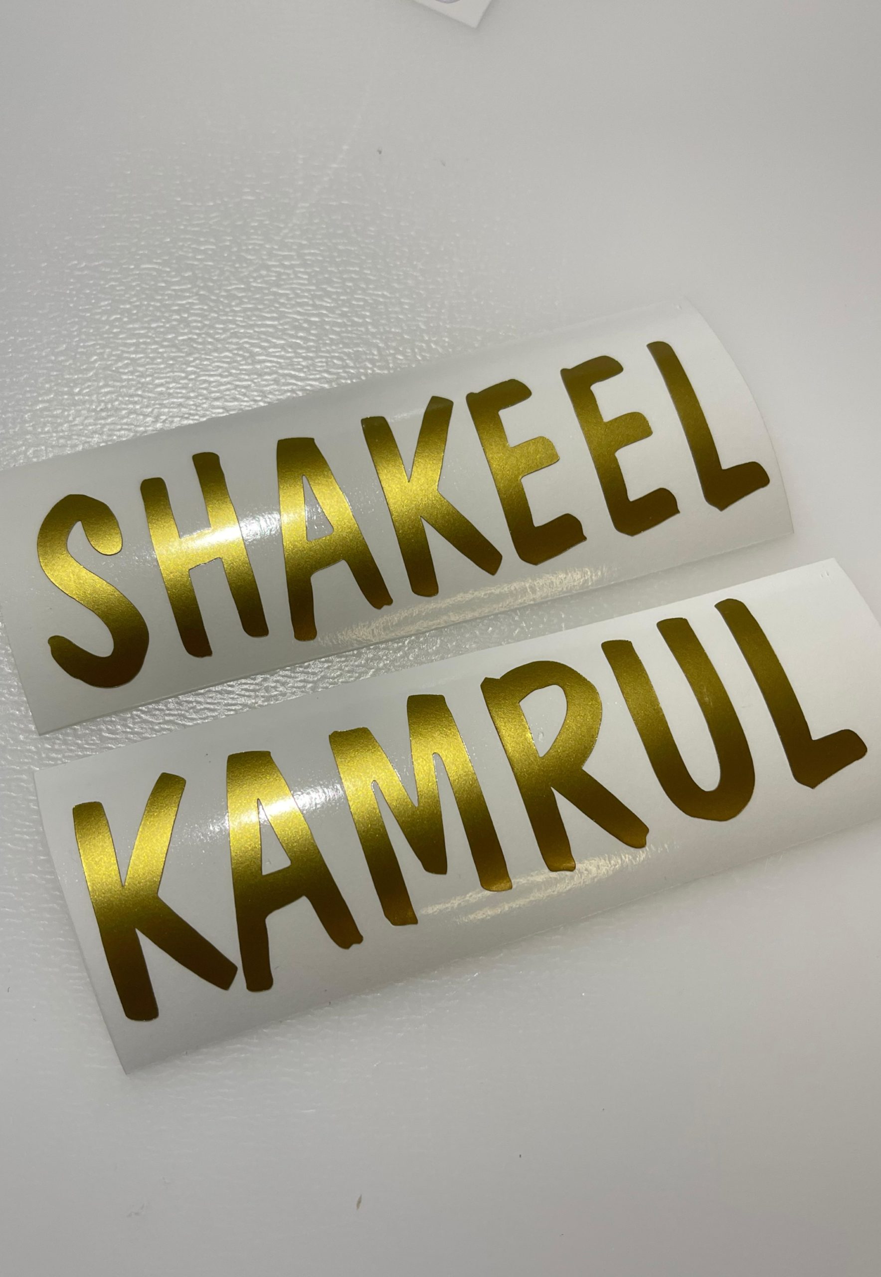 Permanent Vinyl Decals