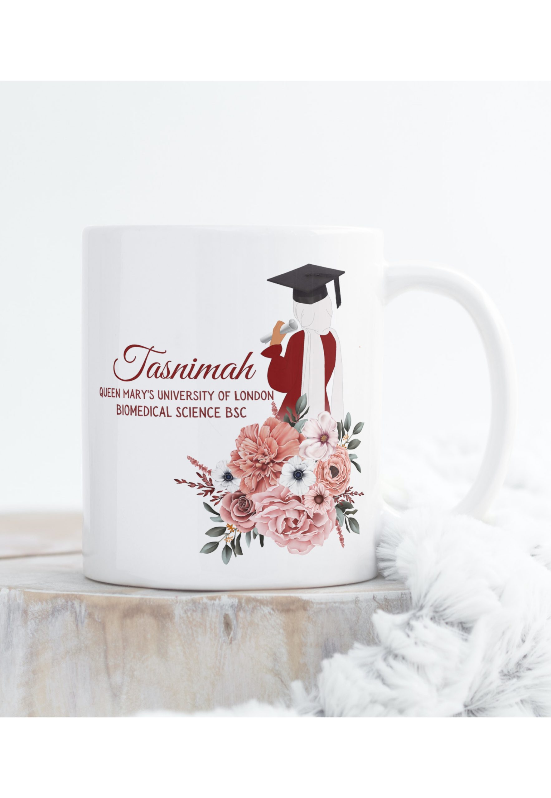 Flower Bouquet Graduation Mug | 11 oz