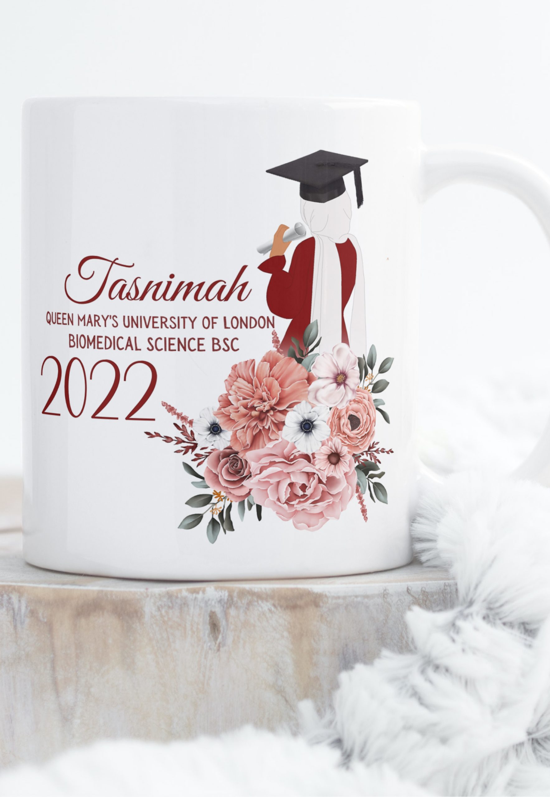 Flower Bouquet Graduation Mug | 11 oz