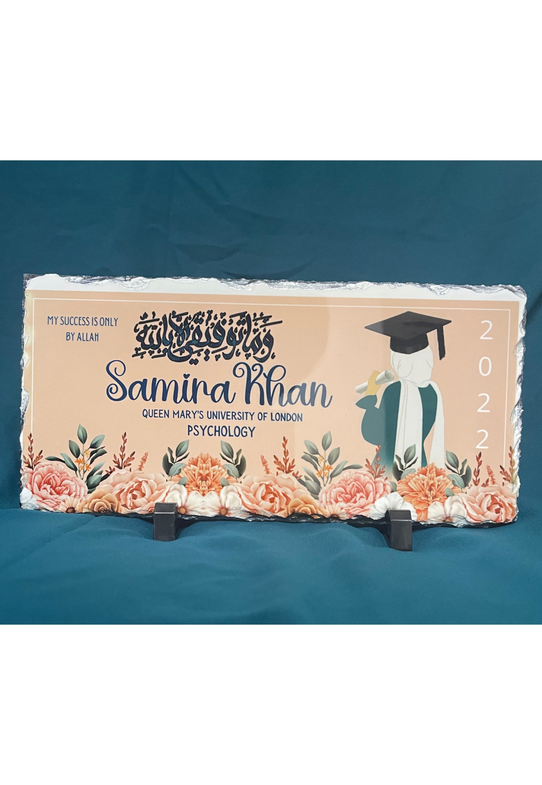 Floral Graduation Rock Slate | 16 x 30cm