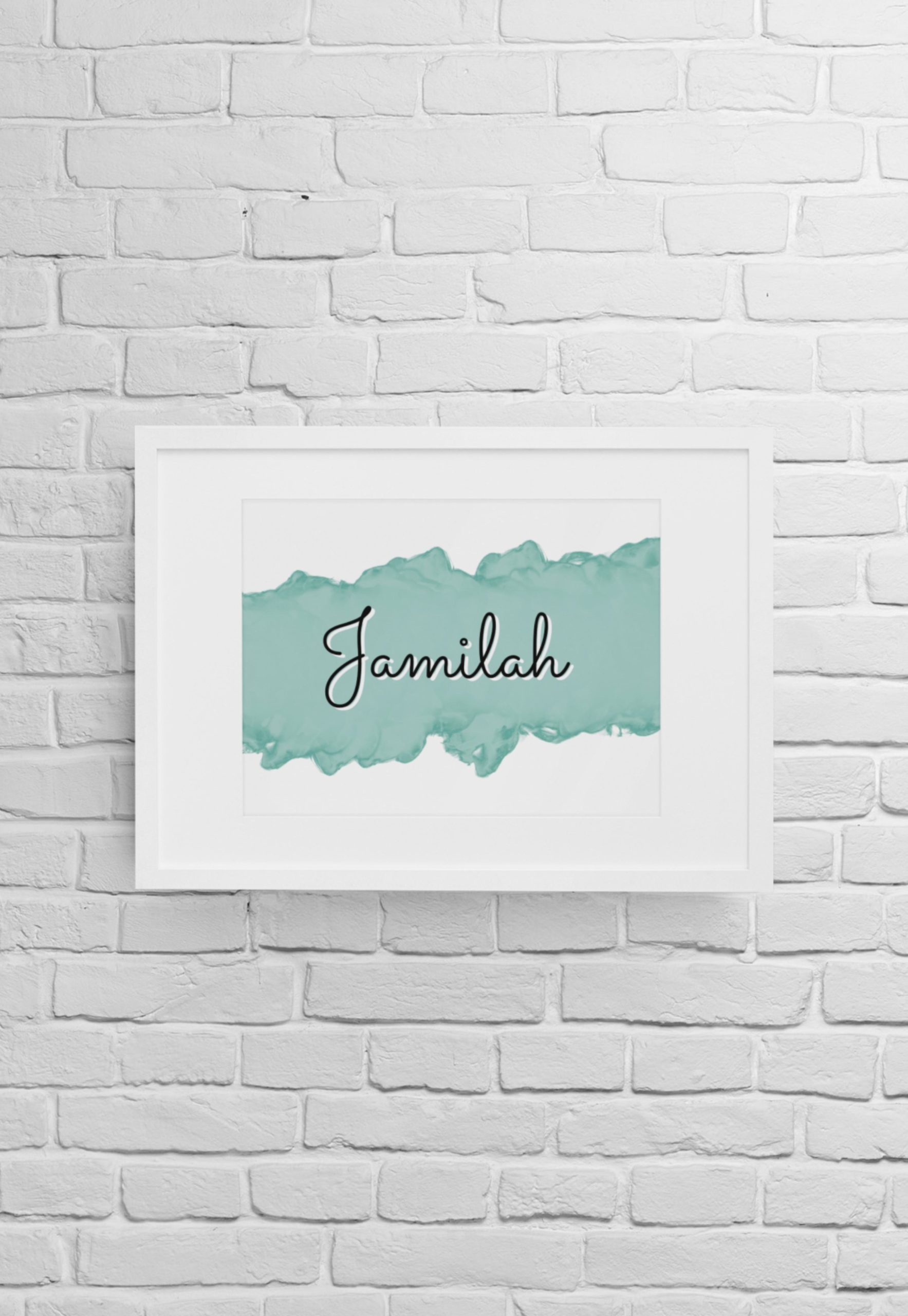 Personalised Watercolour Frame | English ONLY