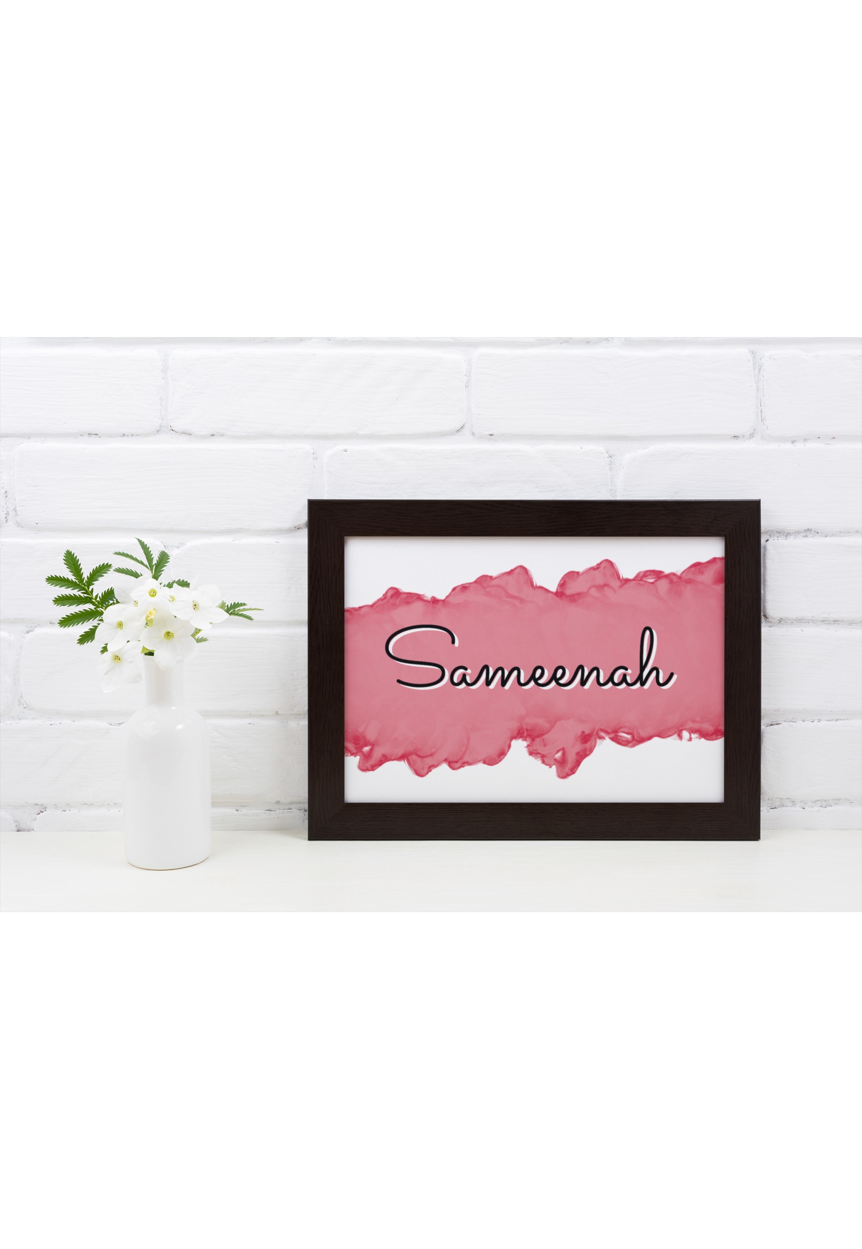 Personalised Watercolour Frame | English ONLY