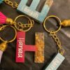 00042-1 Resin Alphabet Keychain