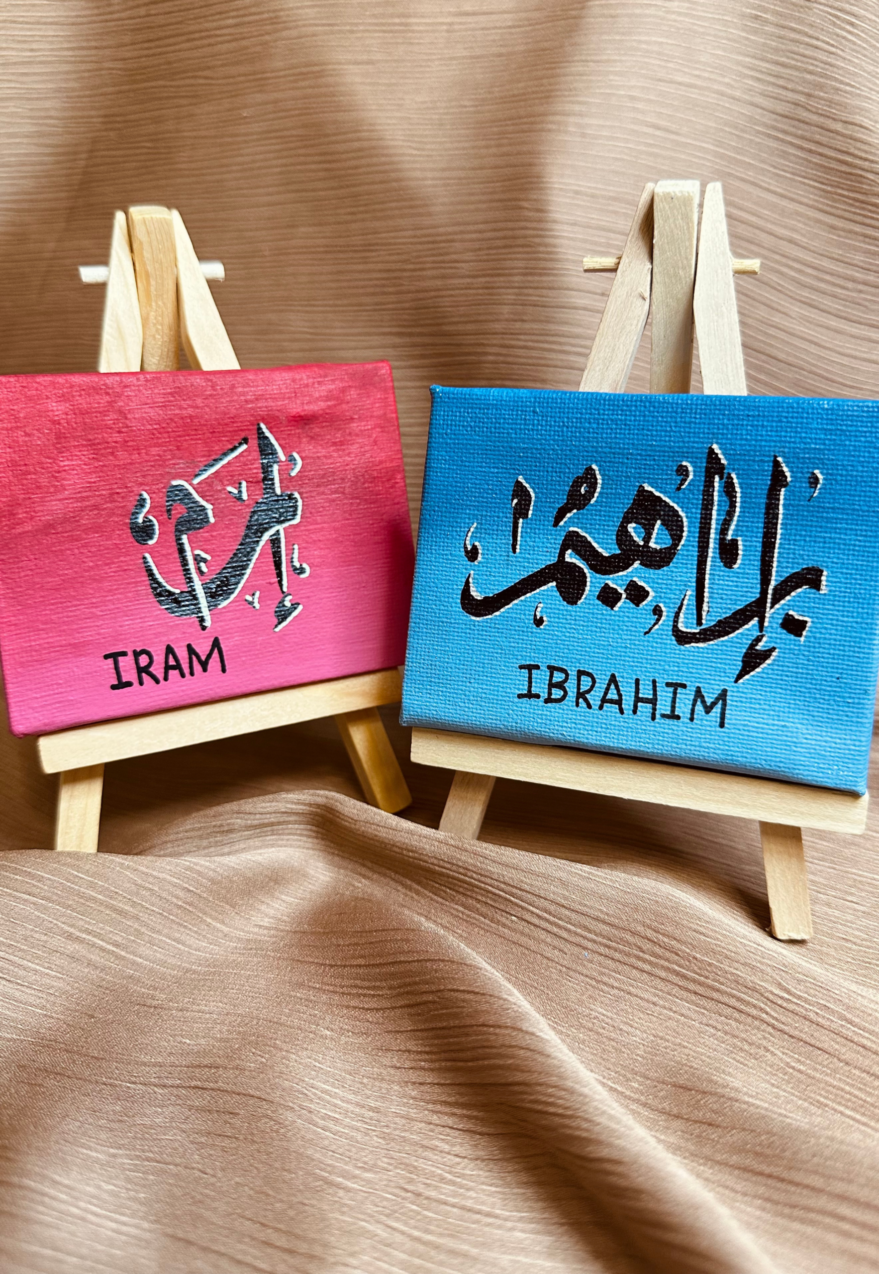 Ombre Mini Arabic Name Canvas | 9 x 7 cm