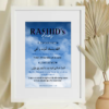 Personalised Bedside Dua Frame
