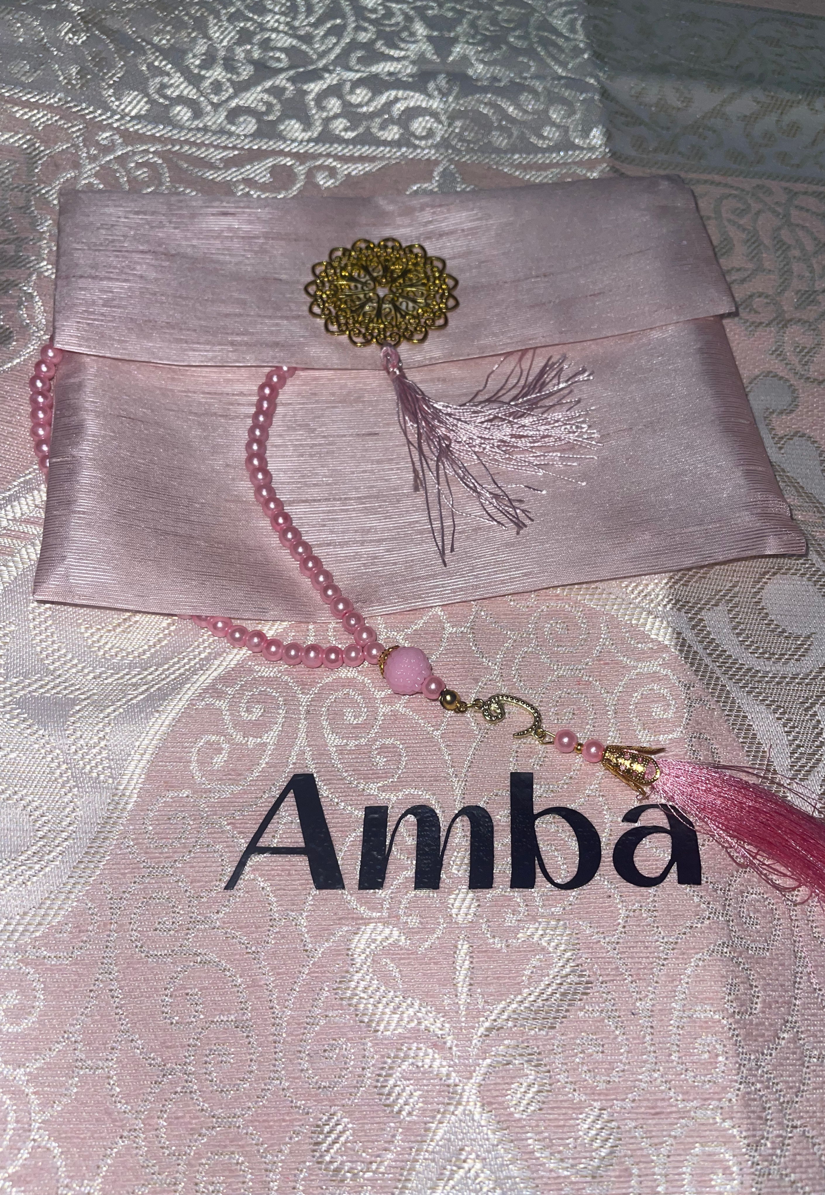 Personalised Prayer Mat + Bag Set