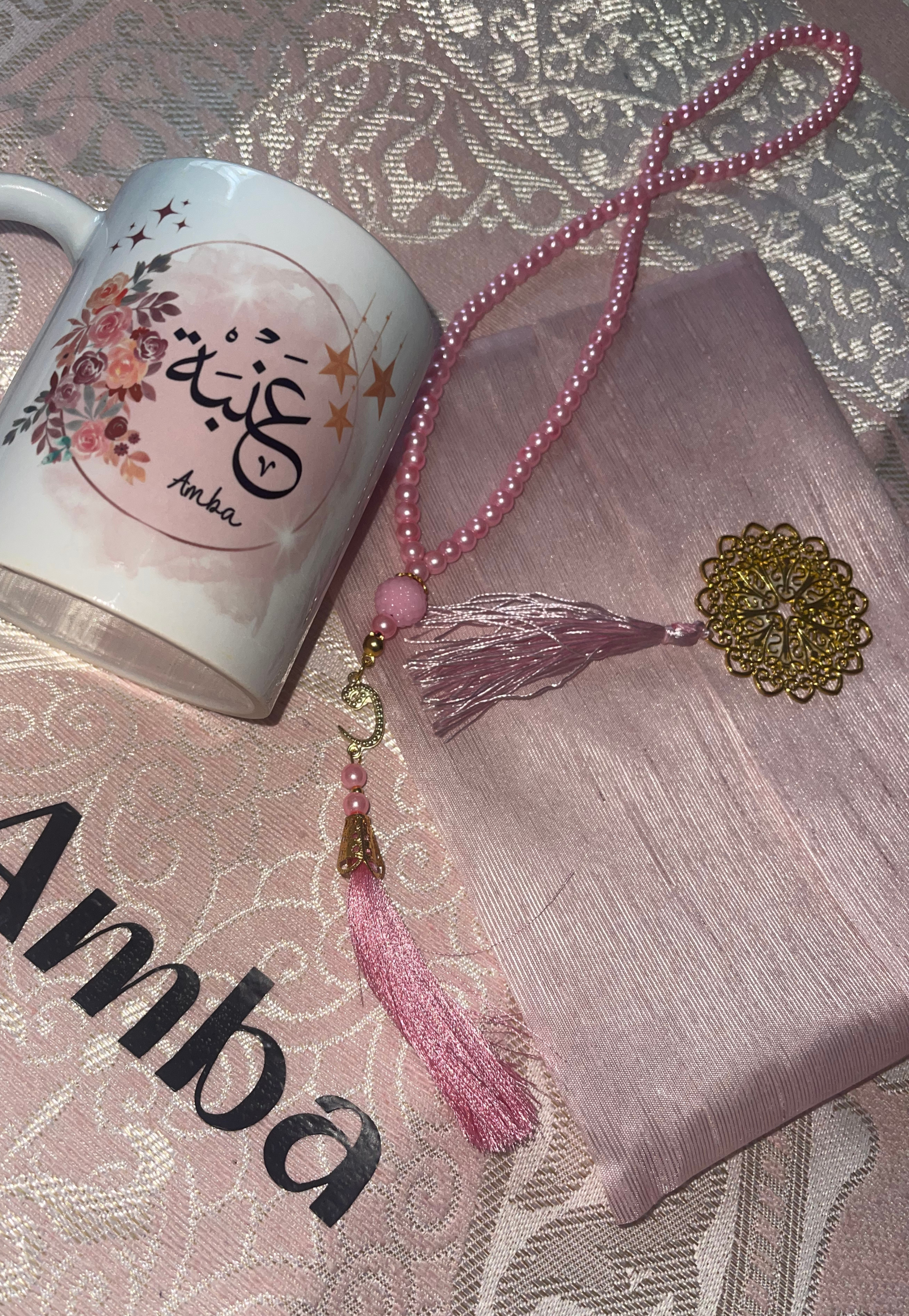 00125 Pink Prayer Mat + Mug Bundle