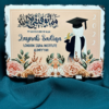 Floral Graduation Rock Slate | 20 x 15 cm