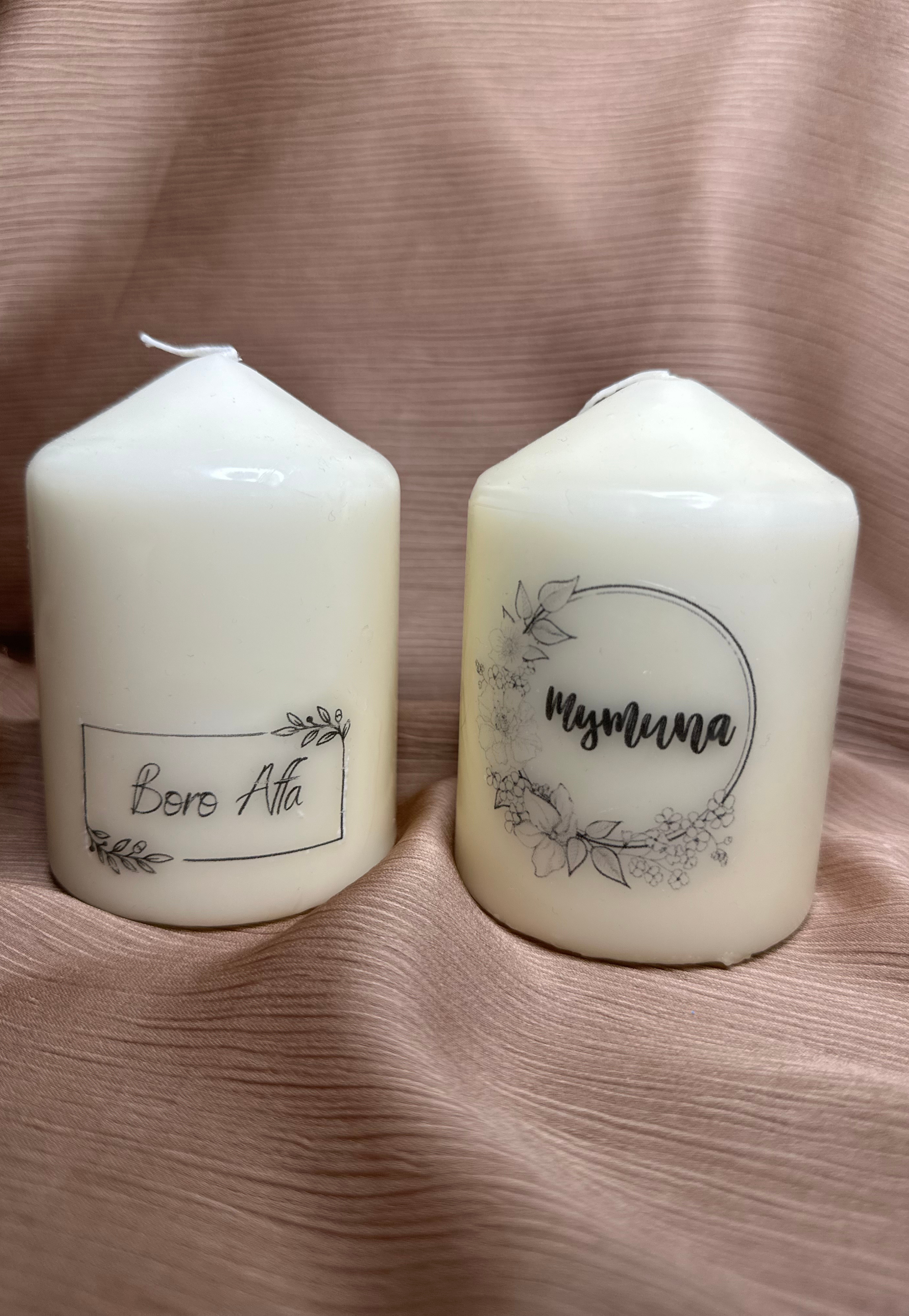 Personalised Pillar Candle