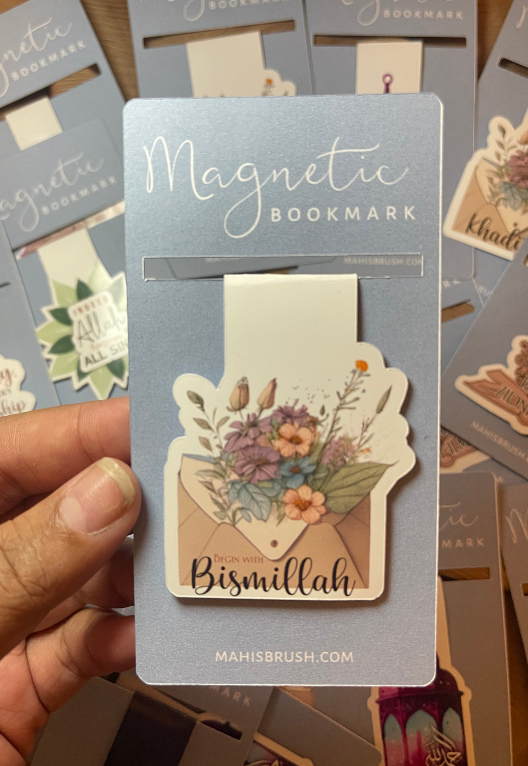 Bismillah Floral Magnetic Bookmark