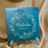 Personalised Floral Wreath Engraved Slate | 10 x 10 cm