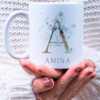 Personalised Green Initial Standard Mug | 11oz