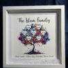 Colourful Family Tree 3D Frame