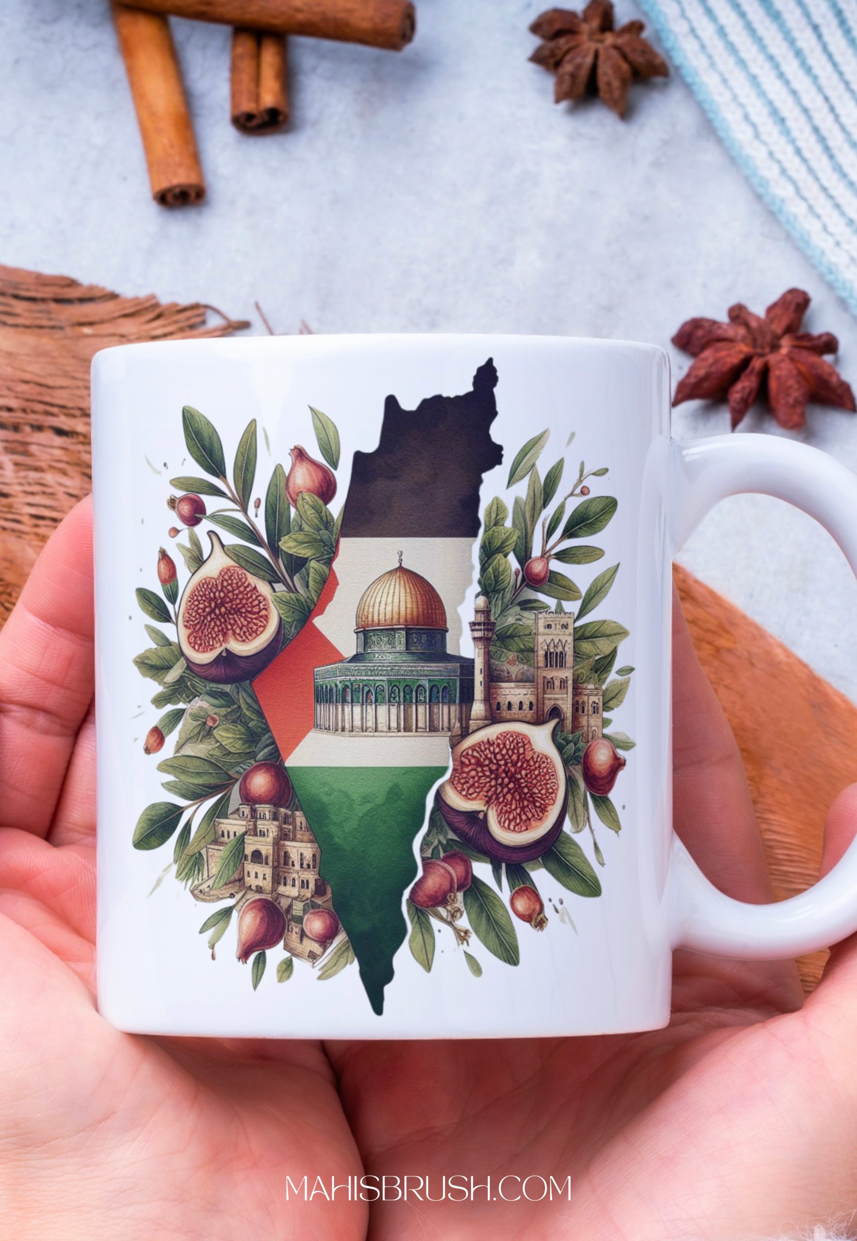 Palestine Inspired Mug Without Palestine Name| 11 oz