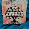 00176-1 "Our Big Family" Family Tree Rock Slate | 20 x 20 cm