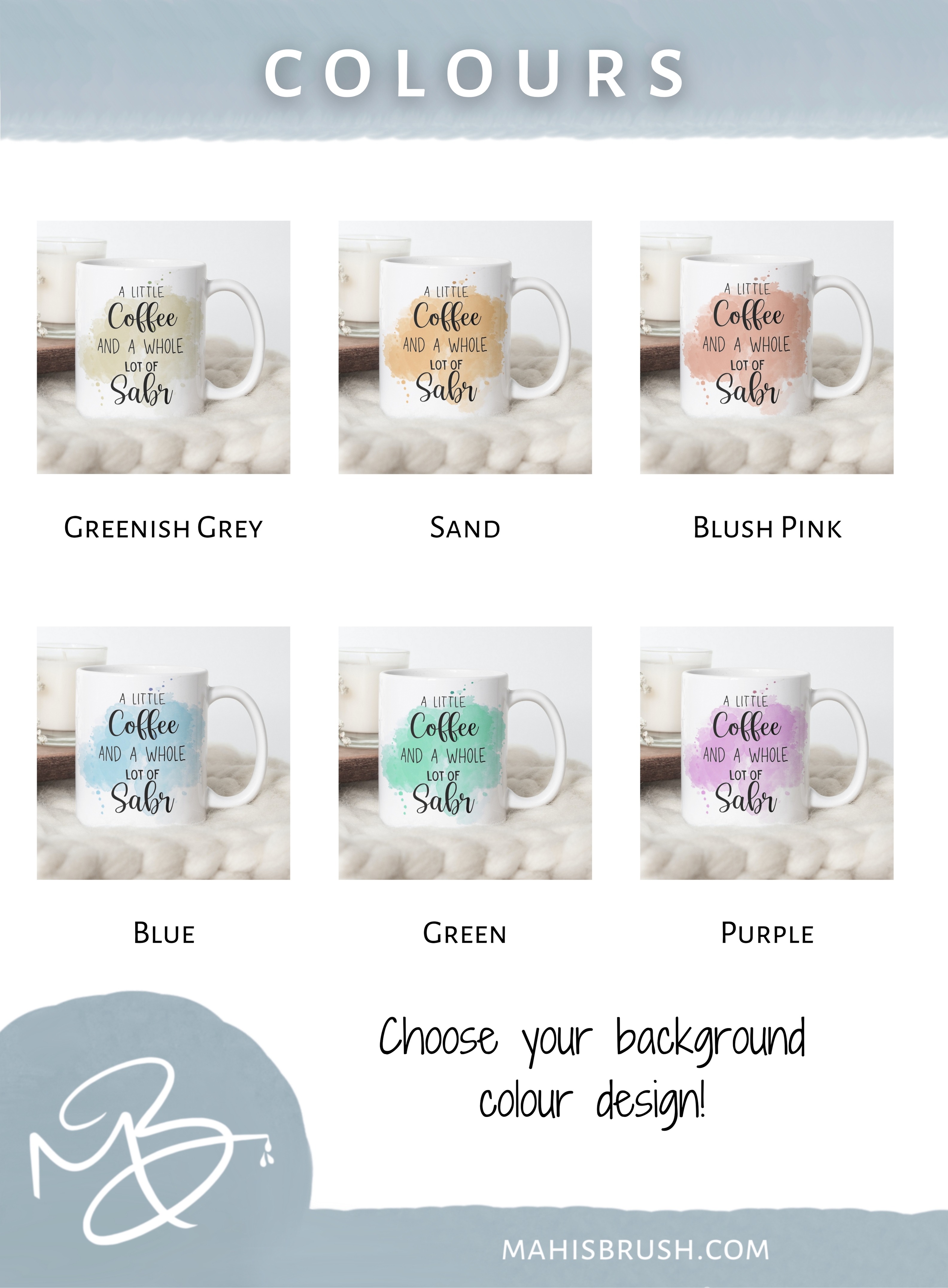 "A Little Coffee and A Whole Lot of Sabr" Mug | 11 oz